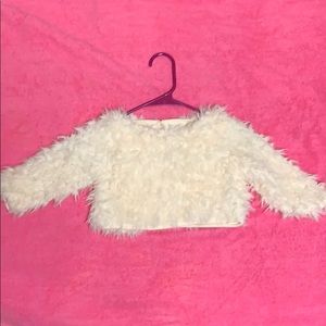 Cropped Furry Sweater